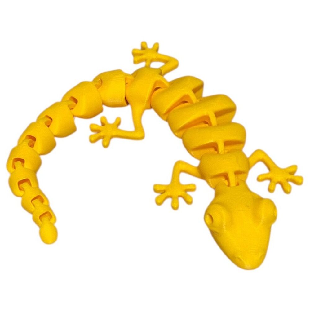 7" Articulated Lizard - Sunflower Yellow - 3004-16